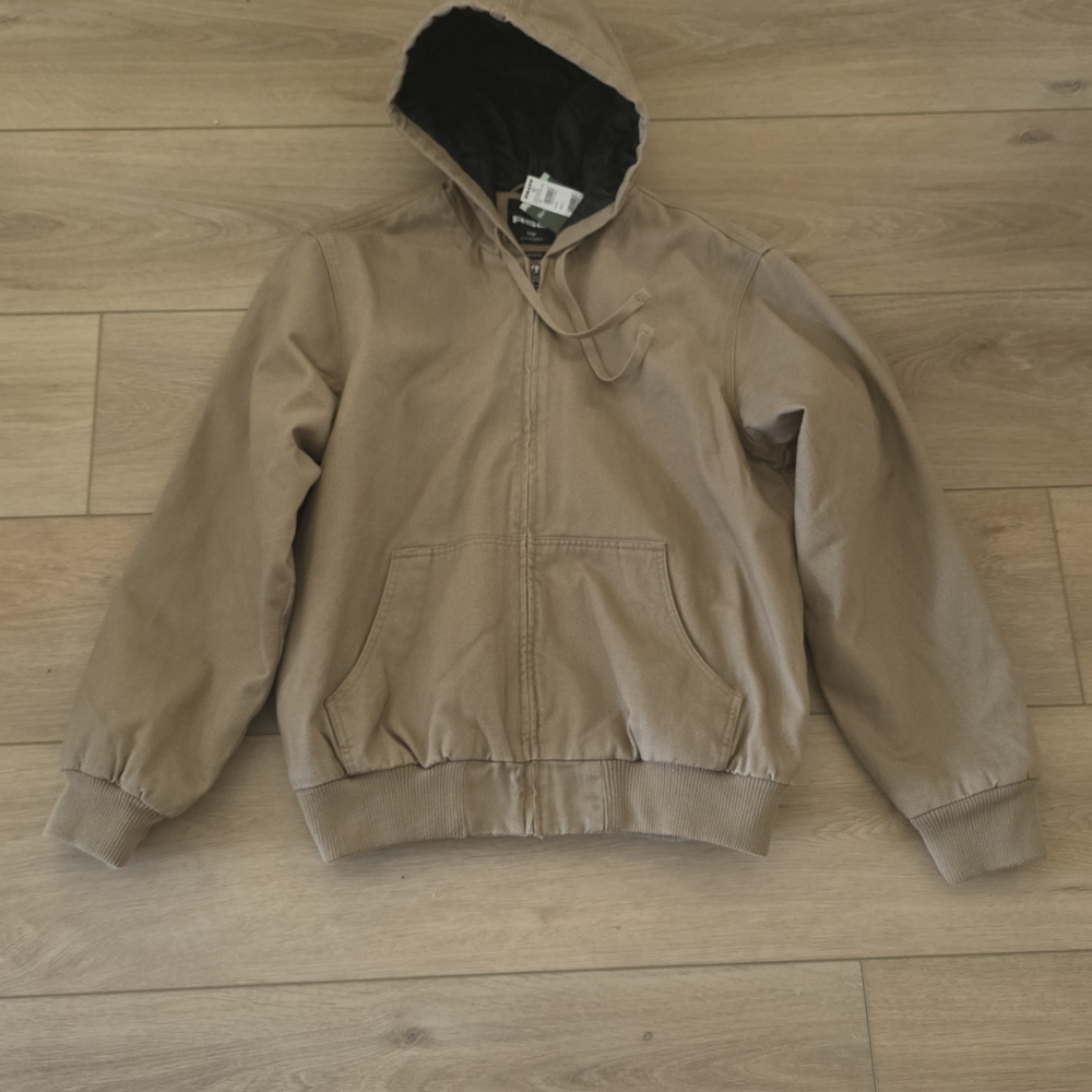 Tilly's Men's Tan Hooded Jacket